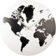Karlsson wandklok world map - wit - ø39cm - wandklok scandinavisch,modern