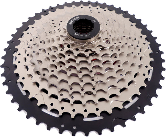 Edge cassette 11 speed csm9011 11-52t - zilver zwart