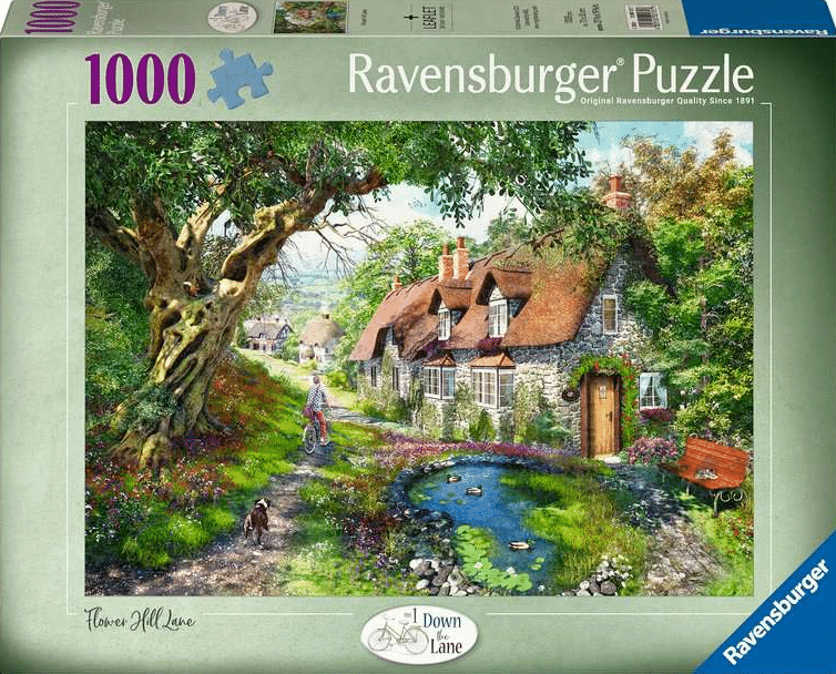 Load image into Gallery viewer, Ravensburger puzzel flower hill lane - legpuzzel - 1000 stukjes
