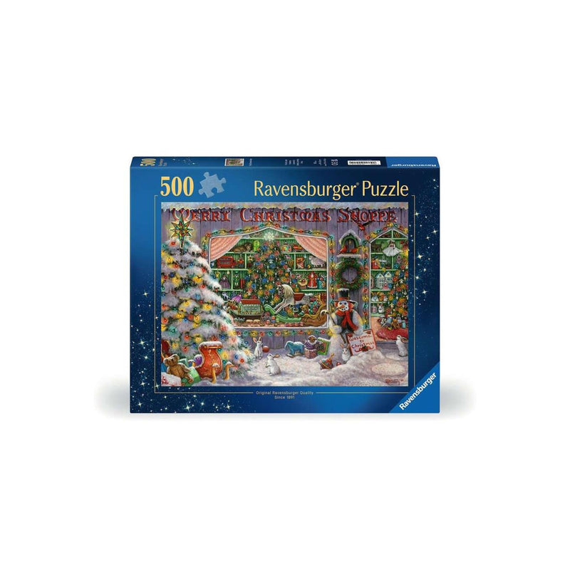 Load image into Gallery viewer, Ravensburger puzzel the christmas shop 500 stukjes

