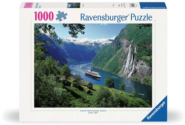 Ravensburger puzzel landschap noors fjord - 1000 stukjes legpuzzel.