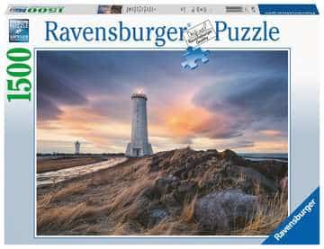 Load image into Gallery viewer, Ravensburger puzzel legpuzzel leuchtturm ijsland 1500 stukjes.
