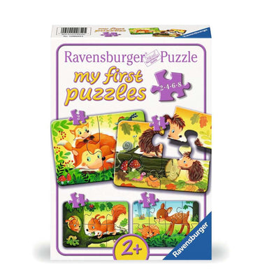 Ravensburger puzzel forest animals - legpuzzel - 2, 4, 6, 8 stukjes
