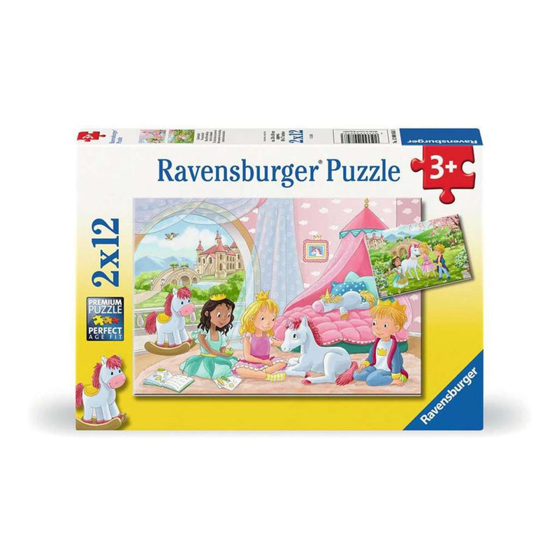 Load image into Gallery viewer, Ravensburger puzzel prince princess 2x12 stukjes
