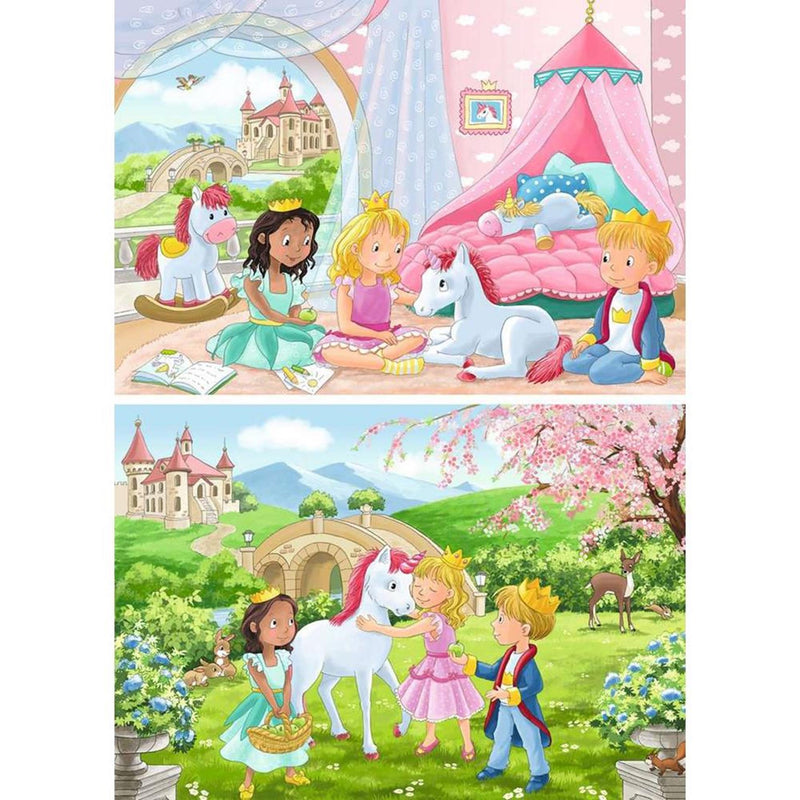 Load image into Gallery viewer, Ravensburger puzzel prince princess 2x12 stukjes

