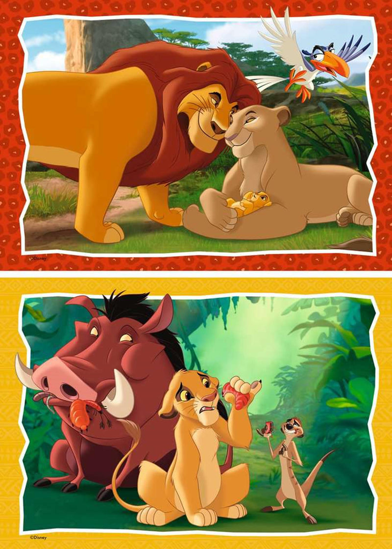 Load image into Gallery viewer, Ravensburger puzzel the lion king - twee puzzels - 24 stukjes - kinderpuzzel
