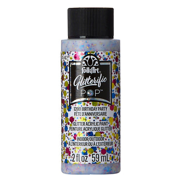 Folkart • glitterific pop acrylic paint birthday party 59ml