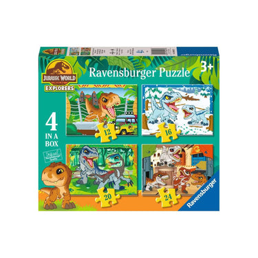 Ravensburger puzzel jurassic world explorers - legpuzzel - 12, 16, 20, 24 stukjes