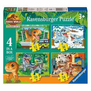 Ravensburger puzzel jurassic world explorers - legpuzzel - 12, 16, 20, 24 stukjes