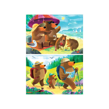 Ravensburger puzzel bear family vacations 2x24 stukjes