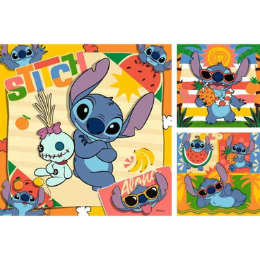 Ravensburger puzzel disney stitch 3x49 stukjes