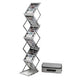 Folderhouder deflecto de36100 zilver 6 compartimenten