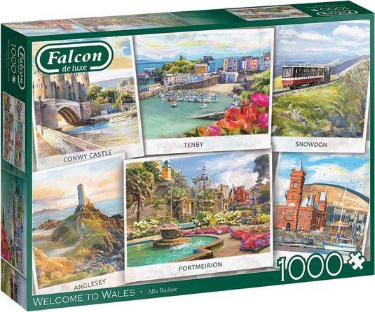 Falcon puzzel welcome to wales - legpuzzel - 1000 stukjes