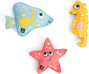 Bs toys opduikdieren zwembad - opduik speelgoed vanaf 5 jaar - water spel - bad speelgoed - neopreen diertjes - 3 stuks