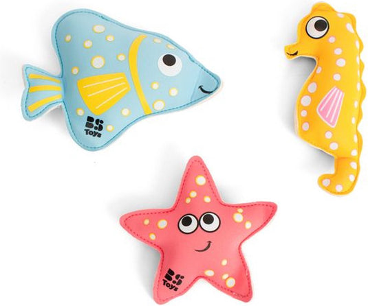 Bs toys opduikdieren zwembad - opduik speelgoed vanaf 5 jaar - water spel - bad speelgoed - neopreen diertjes - 3 stuks
