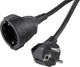 Q-link verlengsnoer - randaarde - h05vv-f - 3 x 1.5 mmâ² - zwart - 3 m