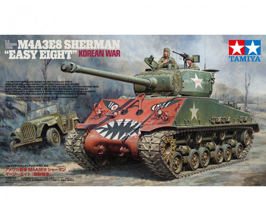 Tamiya modelbouwpakket militaire voertuigen - 35359 easy eight korean war tank plastic - 1:35 - modelbouw