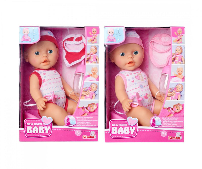 Load image into Gallery viewer, New born baby pop drinken en plassen simba 30 cm
