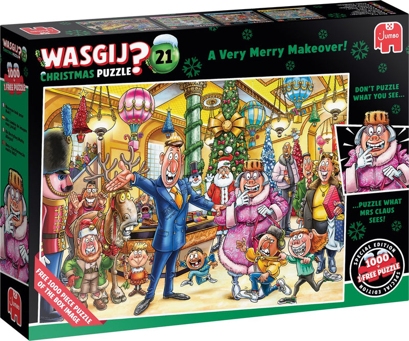 Load image into Gallery viewer, Wasgij christmas 21 legpuzzel - een feestelijke make-over! - 2x1000st.
