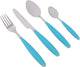 Gimex - colour line - bestek - rainbow - blauw - 4-delig