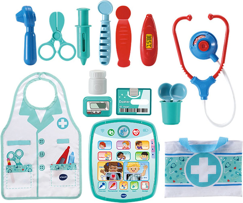 Load image into Gallery viewer, Vtech verzorg leer speelgoeddoktersset - educatief speelgoed - inclusief 15 accessoires - met gezongen liedjes
