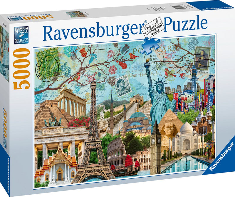 Load image into Gallery viewer, Ravensburger puzzel big city collage - legpuzzel - 5000 stukjes
