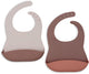 Jollein slabbetjes siliconen - 2 stuks - blush shades