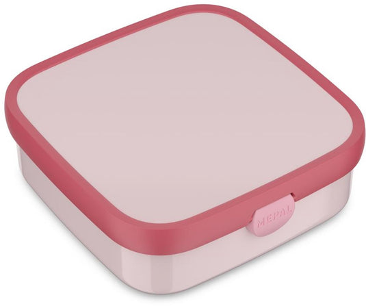 Mepal bento lunchbox groot campus - 1.25 l - inclusief 2 uitneembare lekdichte bentobakjes vorkje - cool pink
