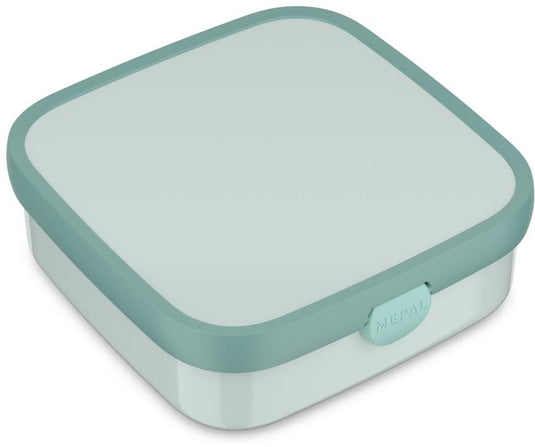 Mepal bento lunchbox groot campus - 1.25 l - inclusief 2 uitneembare lekdichte bentobakjes vorkje - cool mint