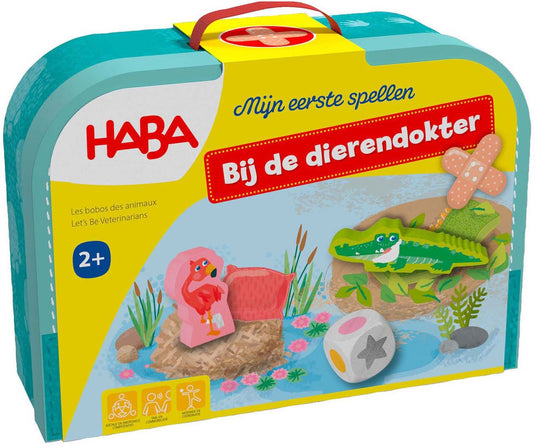 Haba spel - mijn eerste spellen - bij de dierendokter - in koffertje - 2+