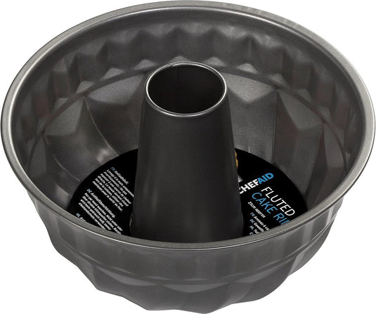 Chef aid tulbandvorm 22,5 cm - ronde bakvorm - taartvorm met goldflon antiaanbaklaag - cakevorm