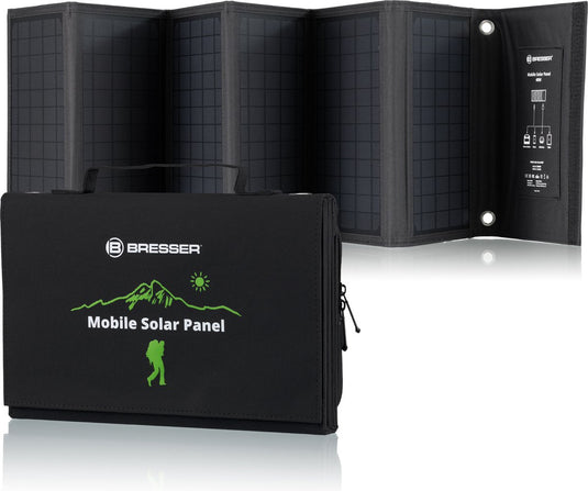 Bresser mobiel zonnepaneel – 40w – voor o.a. smartphone tablets – 3x usb