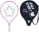Ama sport kinder tennisracket kat roze 17 inch – lichtgewicht junior racket met tas – ideaal voor beginners –