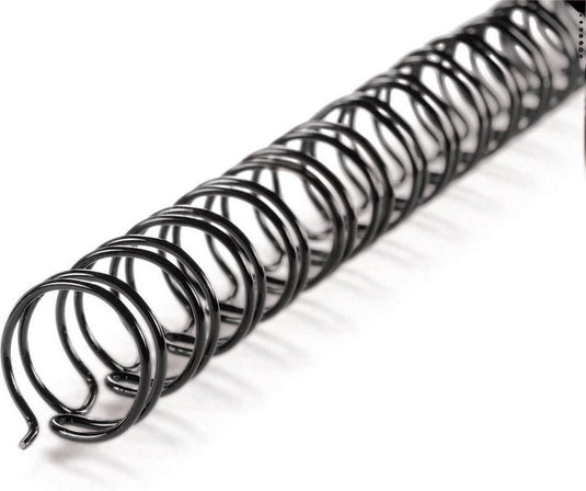 Gbc draagbindruggen wirebind 34 metaal 8mm zwart capaciteit 60vel