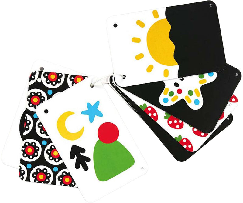 Load image into Gallery viewer, Banana panda - hoogcontrast babykaarten - 0-3 maanden
