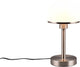 Trio joost ii - tafellamp - nikkel mat - excl. 1xe27 40w - on off touch functie
