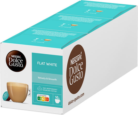 Nescafé dolce gusto capsules flat white - 48 koffiecups voor 48 koppen koffie