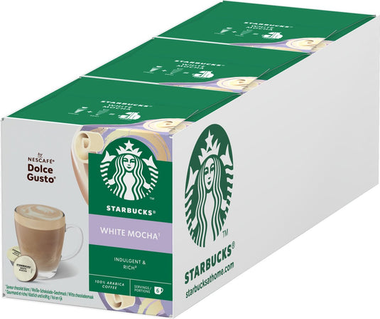 Starbucks by dolce gusto capsules white mocha - 36 koffiecups voor 18 koppen koffie