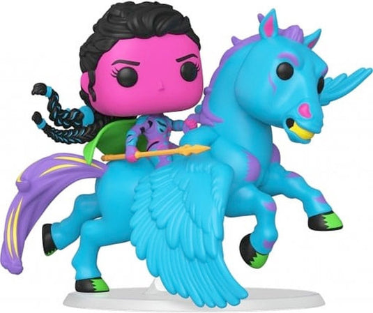 Funko the avengers - avengers: endgame pop! rides deluxe valkyrie's flight (blacklight) 9 cm verzamelfiguur - multicolours