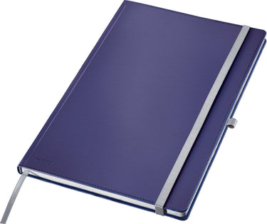 Leitz 44761069 notitieboek geruit titaanblauw 80 vellen din a4
