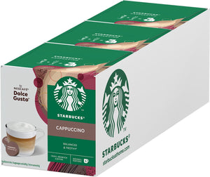 Starbucks by dolce gusto capsules cappuccino - 36 koffiecups voor 18 koppen koffie