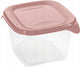 Curver fresh go rechthoekige voedselcontainer 1,2l - transparant roze