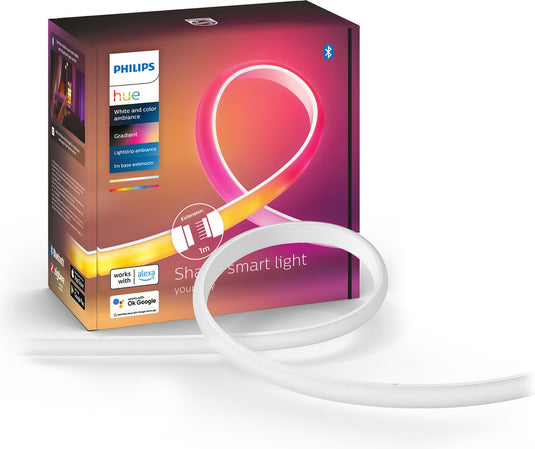 Philips hue gradient lightstrip 1 meter uitbreiding - white and color ambiance - bluetooth