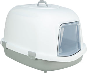 Trixie primo top - xxl kattenbak met kap - grijs - 71x56x47 cm
