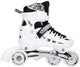 Nils extreme nh10905 - 4-in-1 led inline skates - verwisselbare hockeystaals - wit