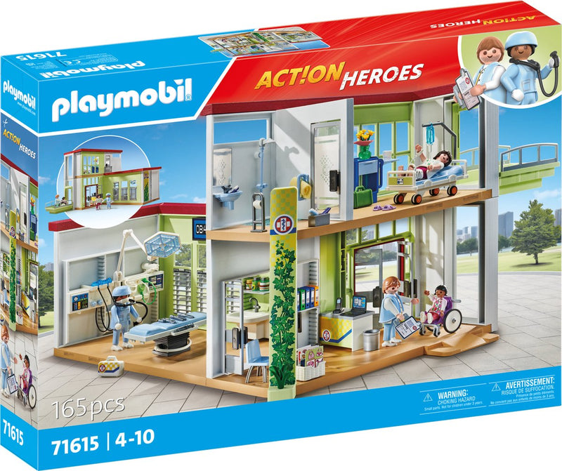 Load image into Gallery viewer, Playmobil action heroes nieuw ziekenhuis - 71615
