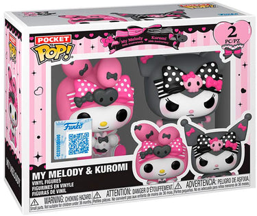 Funko pocket pop! sanrio - my melody 50th and kuromi 20th anniversary specialty series exclusive