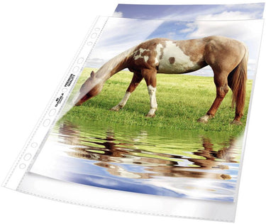 Durable geperforeerde showhoezen transparant 100 stuks