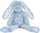 Happy horse graphic konijn richie knuffel 28 cm - vergrijsd blauw - baby knuffel