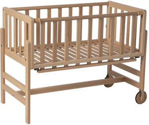 Geuther betty co-sleeper, aanschuifbed, wieg - met wielen - 45x90 cm - babybedje tot 9 kg - massief beukenhout - eco hout